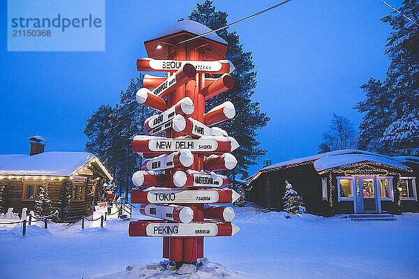 Finland  Lapland  Rovaniemi  Santa Claus village