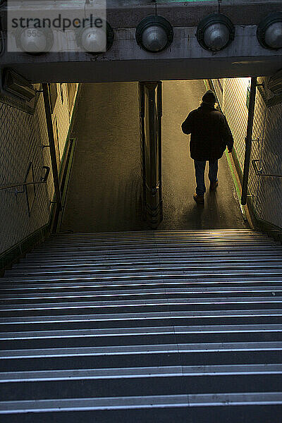 France  Paris  75  2nd arrondissement  entrance to 'Les Grands Boulevards' metro station.