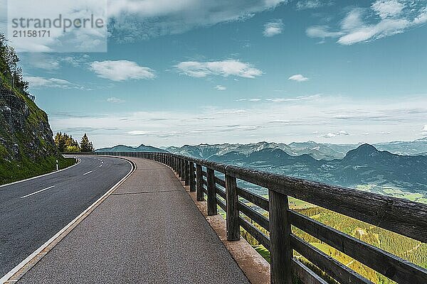 Rossfeld Panorama Road in the Bavarian Alps  Germany  Europe