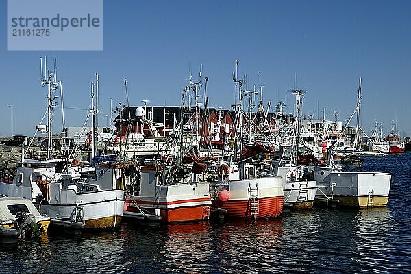 Fishing harbour in Andenes  Andöya  Vesteralen  Nordland  Norway  Europe