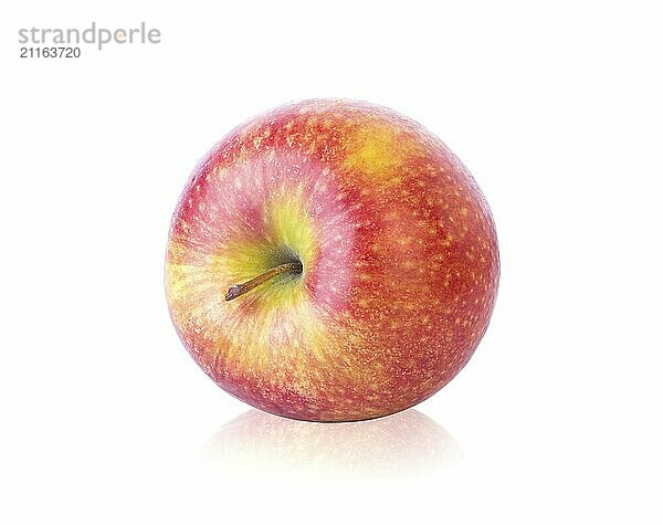 Red juicy apple isolated on a white background