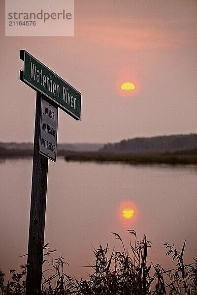 Sunset Saskatchewan Canada Northern Lake Wilderness