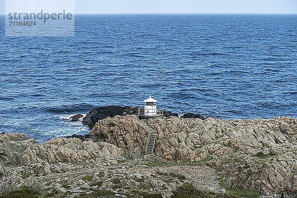 Molle  Schweden  3. Mai 2022: Der kleine westliche Leuchtturm im Kullaberg Naturreservat  Europa