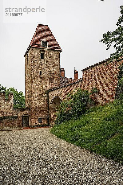 View of Trausnitz Castle in Landshut  Germany  Europe