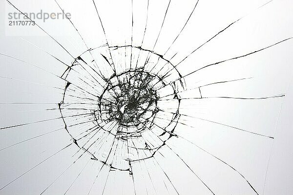 The texture is broken by the cracked glass. Cracks isolated on white. Concept element for design. Cracks for texture overlay