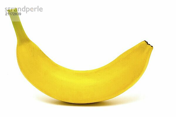 One banana isolated on white background