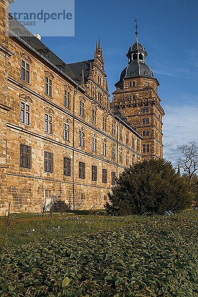 View of Johannisburg Castle in Aschaffenburg  Germany  Europe