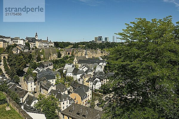 Panorama  Luxembourg  Luxemburg Stadt  Luxemburg  Europa