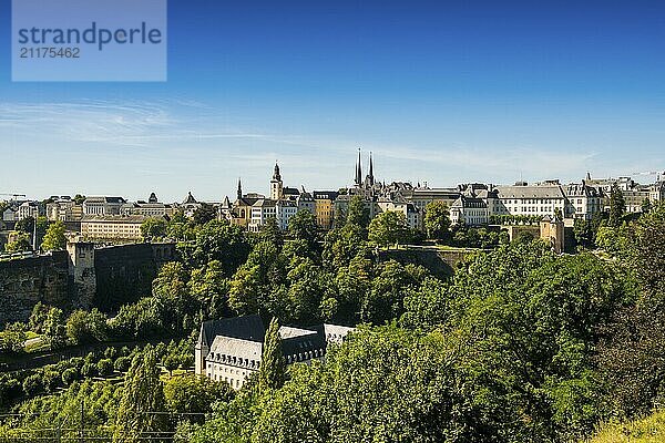 Panorama  Luxembourg  Luxemburg Stadt  Luxemburg  Europa