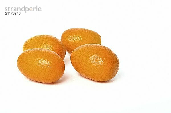 Kumquat on a white background