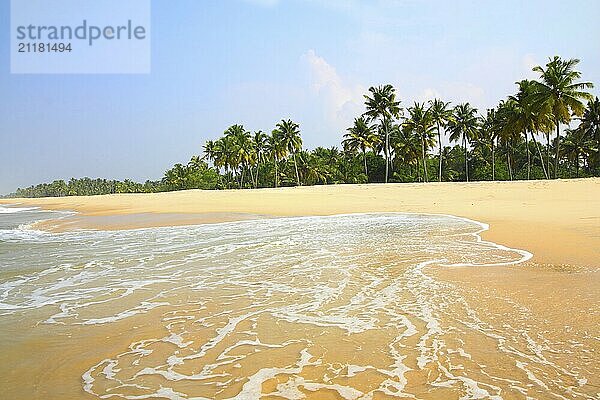 Beautiful beach landscape  ocean in India