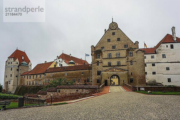 View of Trausnitz Castle in Landshut  Germany  Europe