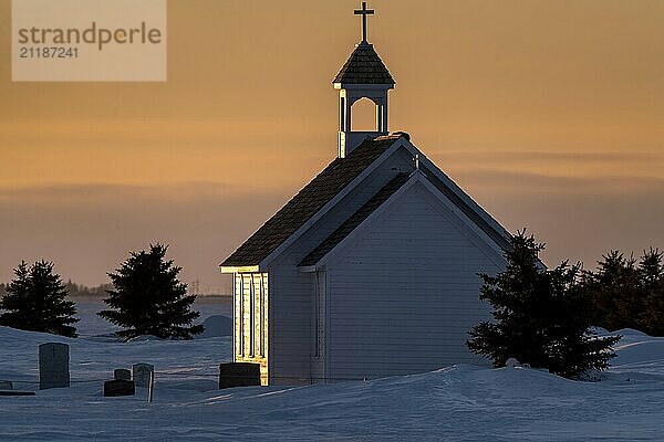 Prairie Winter in Saskatchewan Canada scenic view rural