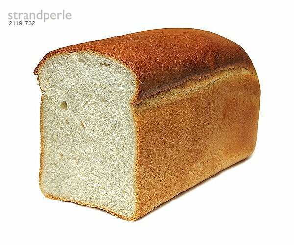 Wheat bread isolated on white