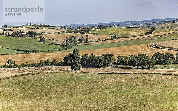 Schöne toskanische ländliche Landschaft Atmosphäre. Italien