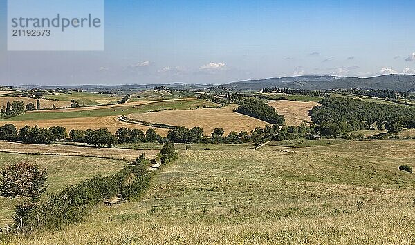 Schöne toskanische ländliche Landschaft Atmosphäre. Italien