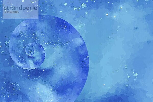 Abstract blue background with spiral. Swirling radial futuristic pattern