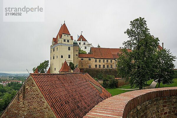 View of Trausnitz Castle in Landshut  Germany  Europe