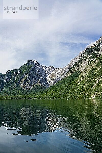 View of the Königssee in Bavaria  Germany  Europe