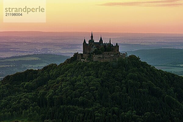 Panoramic view of Hohenzollern Castle in Germany