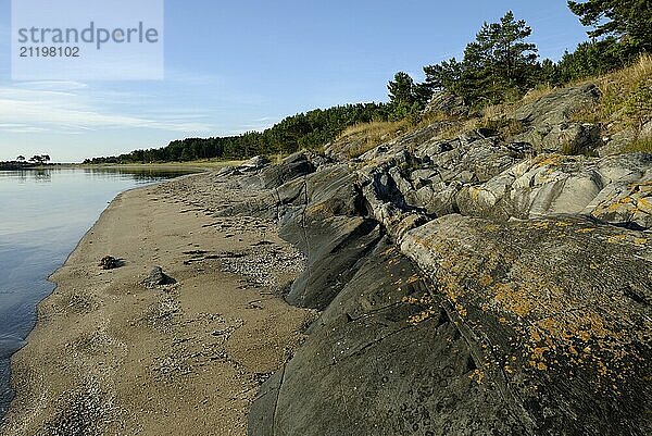 Beach at Kilesand  Syd-Koster  Bohuslän  Sweden  Europe