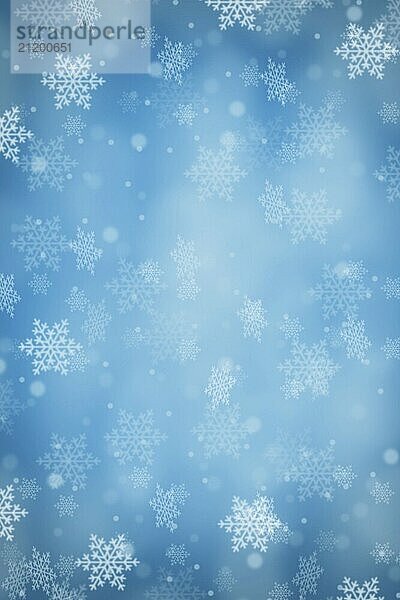 Christmas background blue Christmas background card Christmas card with snow winter snowflakes copy space Copyspace in Stuttgart  Germany  Europe