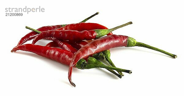 Chili peppers isolated on white background