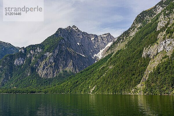 View of the Königssee in Bavaria  Germany  Europe