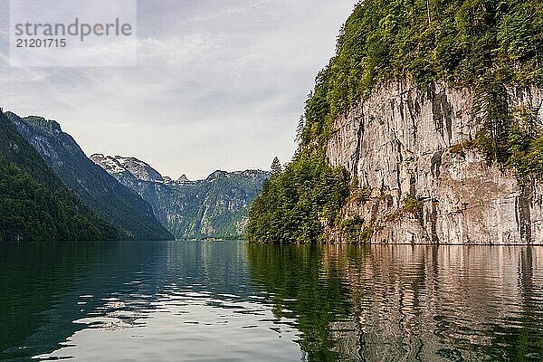 View of the Königssee in Bavaria  Germany  Europe