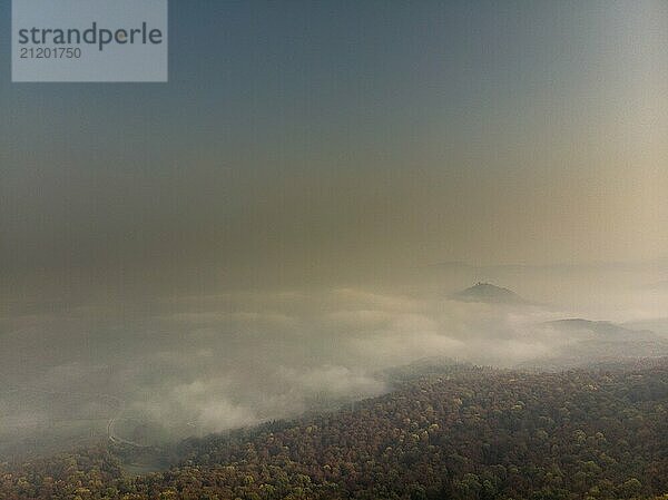 Autumn mist in the valley