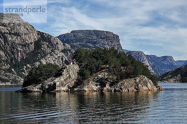 Blick auf den Lysefjord  einen Fjord in Norwegen