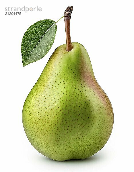 Pear isolated on white background with clipping path and full depth of field