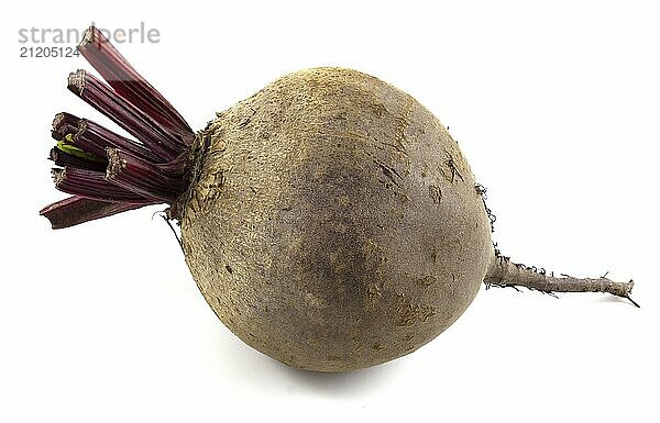 Red beet table isolated on white background. Vegetables close up