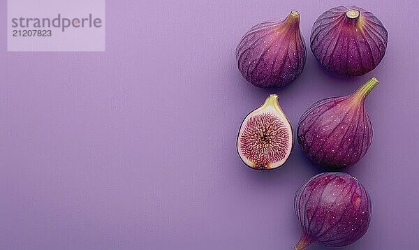 Figs on a muted purple background AI generated