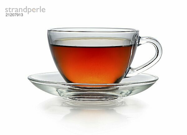 Cup of tea isolated on a white background