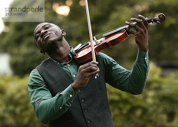 African american man playing instrument international jazz day 3