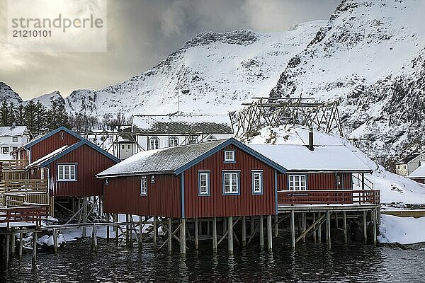 Lofoten in winter Norway