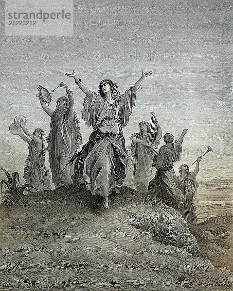 Die Tochter des Jephthah  die ihrem Vater entgegenkommt  Gustave Doré