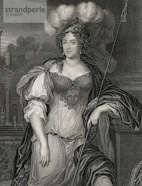 Frances Teresa Stewart  Duchess of Richmond and Lennox  1647-1702  a prominent member of the Court of the Restoration