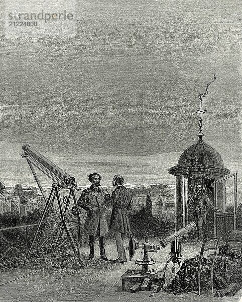 The western sky of Paris  February 17  1868