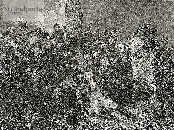 Death of Sir Ralph Abercromby or Abercrombie  1734-1801  Battle of Alexandria  21 March 1801