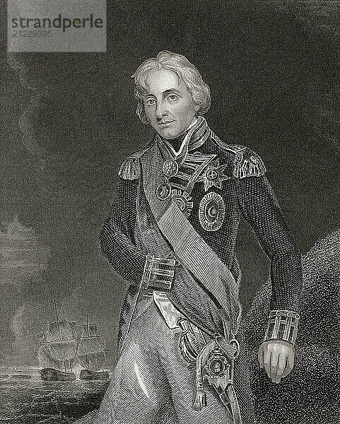 Horatio Nelson  1st Viscount Nelson  1st Baron Nelson of the Nile  Duke of Bronte  1758-1805  a British admiral