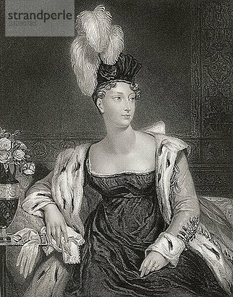 Princess Charlotte Augusta of Wales  1796-1817  the only child of King George IV