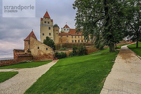 View of Trausnitz Castle in Landshut  Germany  Europe