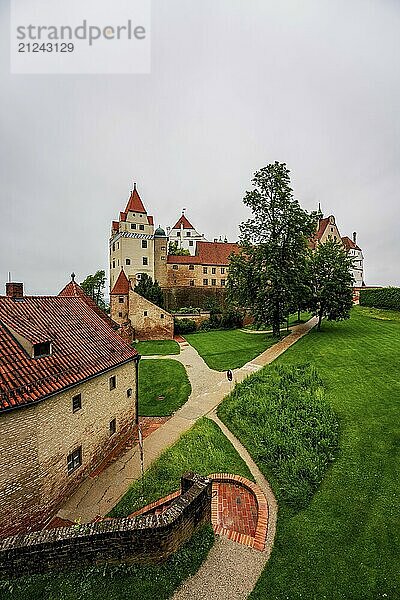 View of Trausnitz Castle in Landshut  Germany  Europe