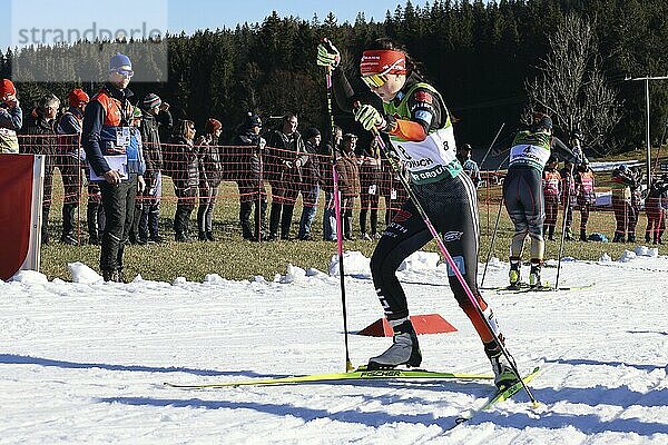 Anne Häckel (VSC Klingenthal) beim FIS Weltcup Nordische Kombination Schonach 2024