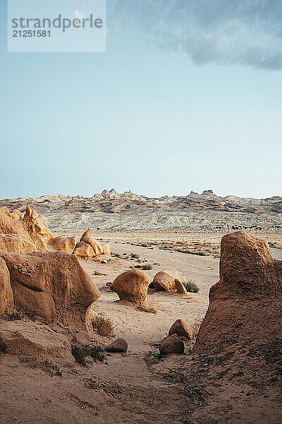 Interesting Desert Geography In Morning Light