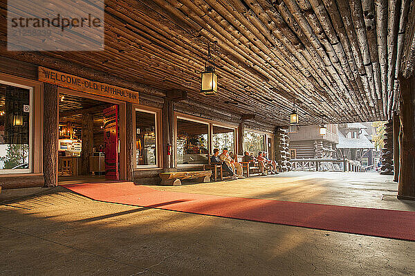 Old Faithful Inn  Yellowstone National Park  Wyoming.