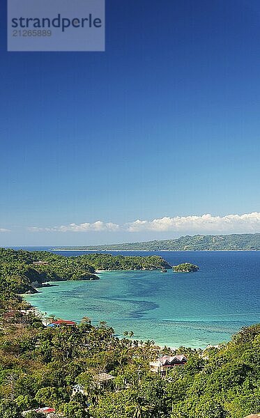 Nordostküste der Insel Boracay tropische Paradieslandschaft in den Philippinen