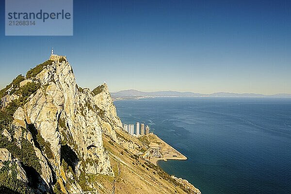 Schöner Landschaftsblick von Gibraltar in Spaniens Südküste